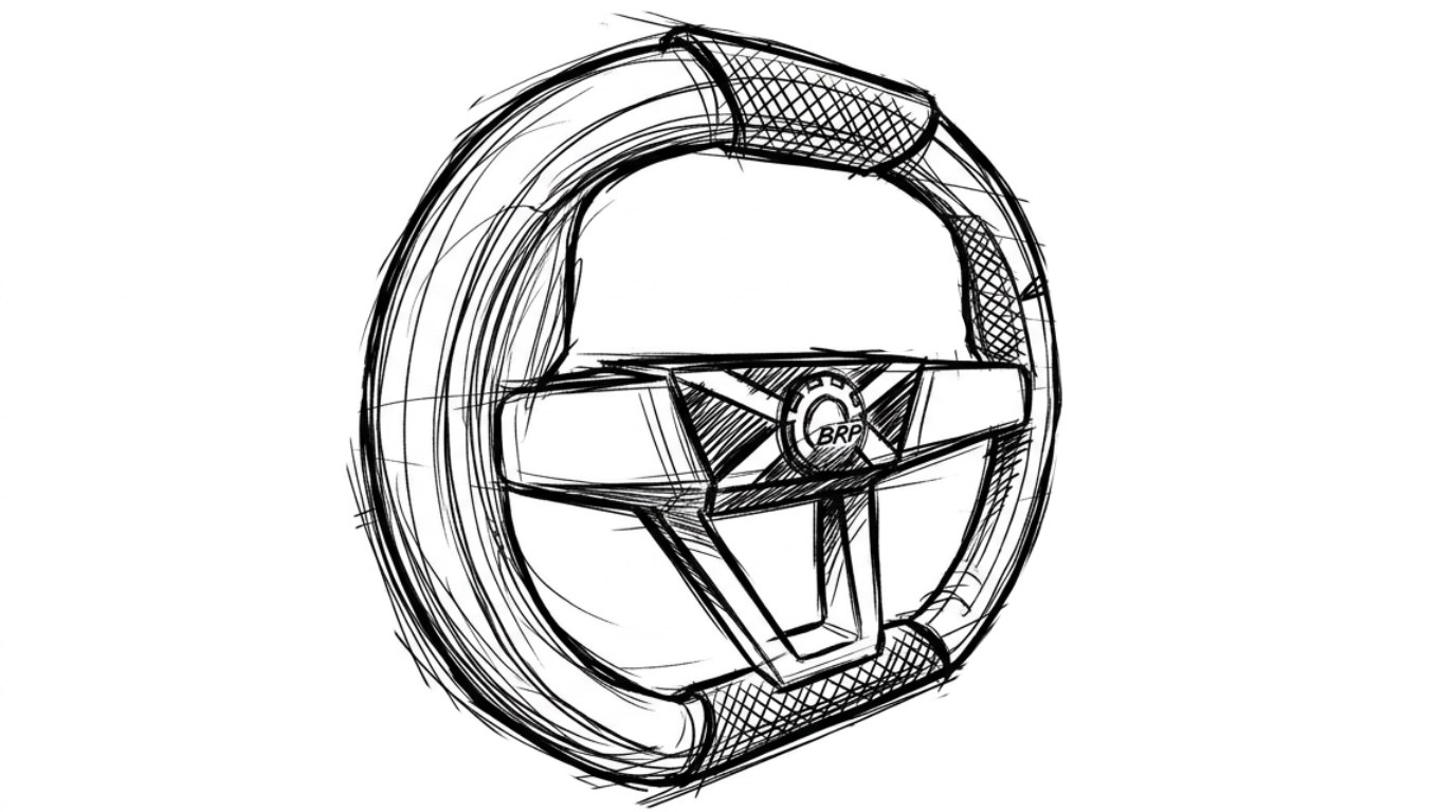 Steering wheel — graphite detail