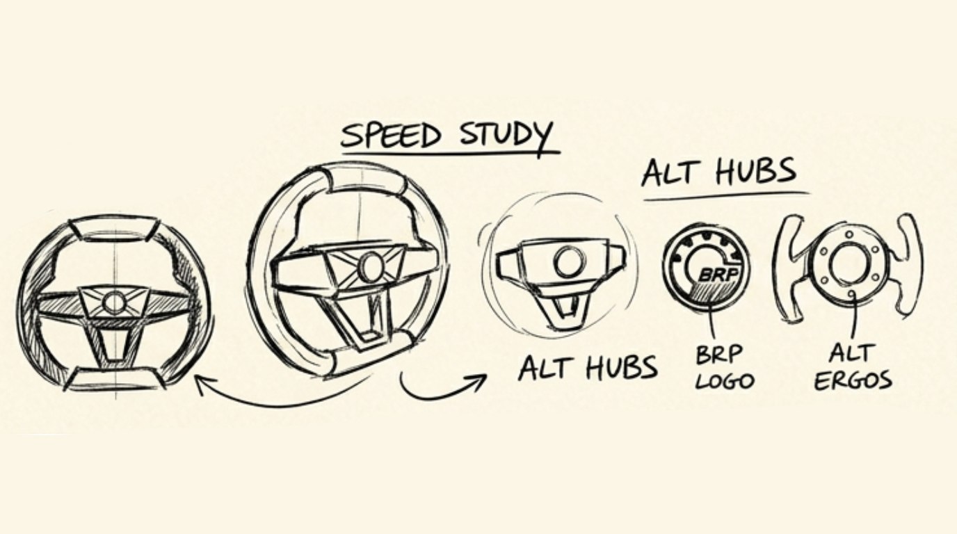 Steering wheel hub variations