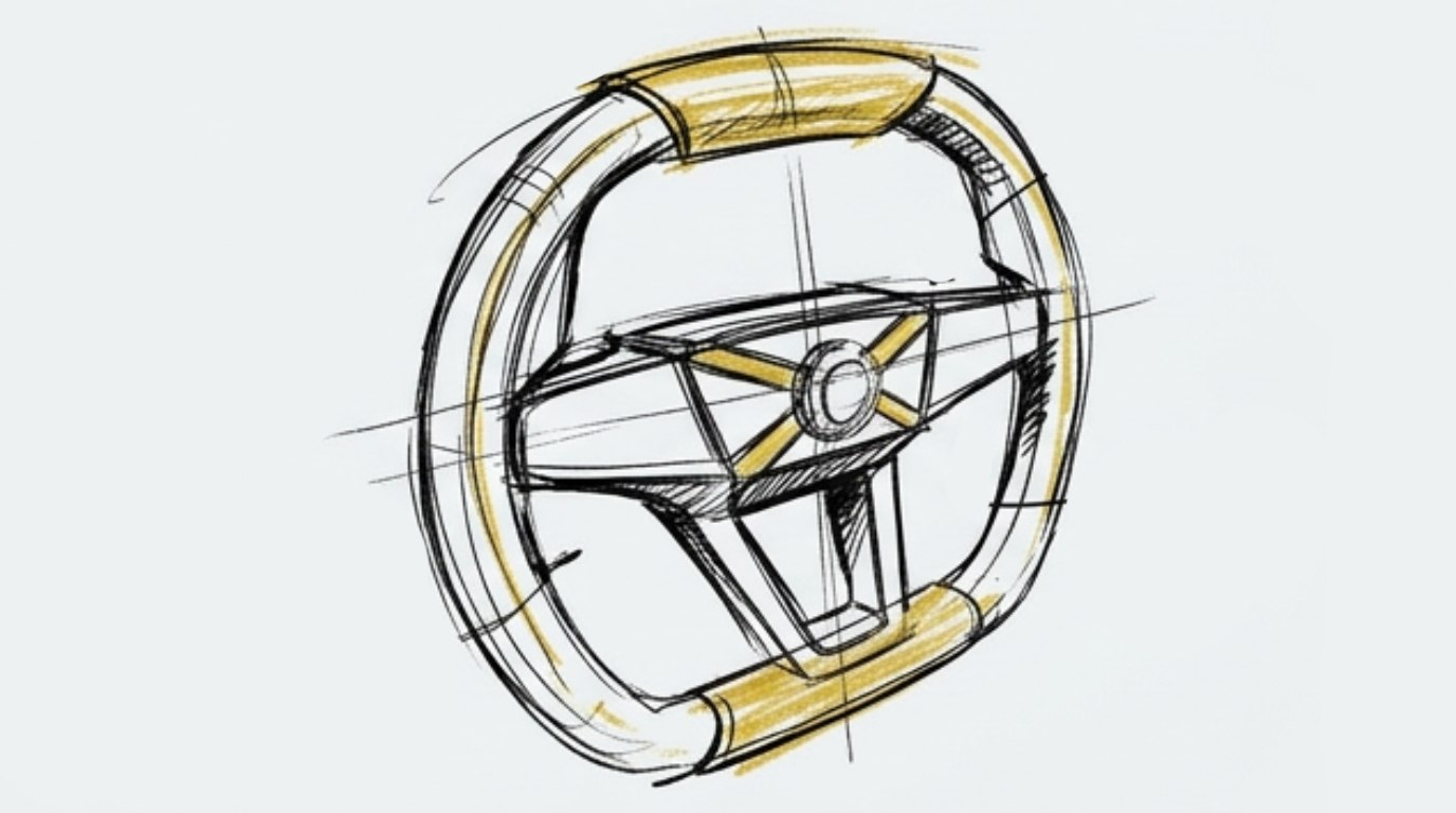 Steering wheel colour perspective