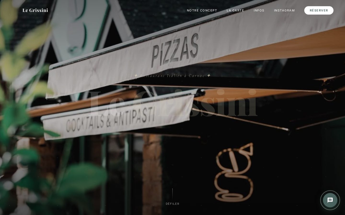 Le Grissini — Restaurant Italien à Carnac
